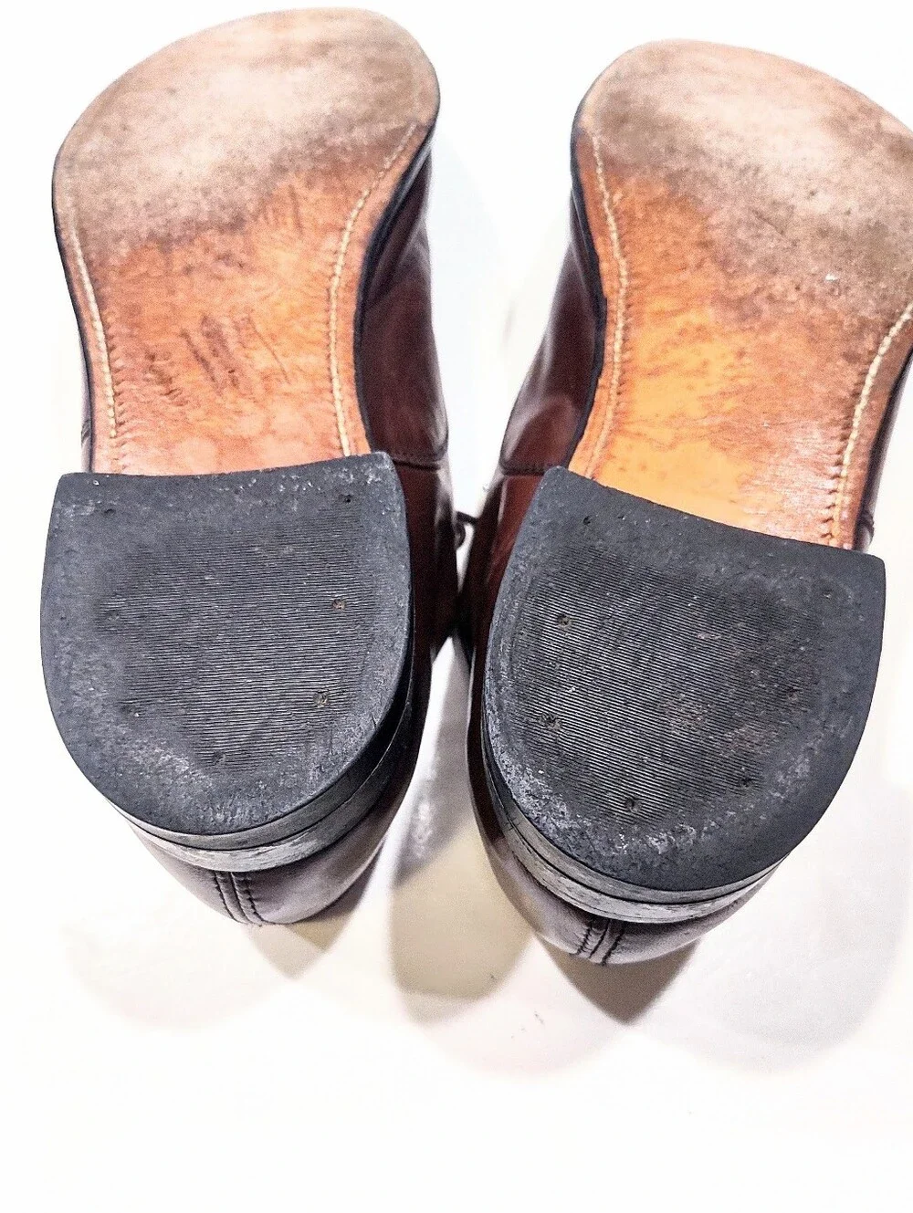 Stacy Adams Men's Brown Leather Cap Toe Oxford Dress Shoes Size 12 D